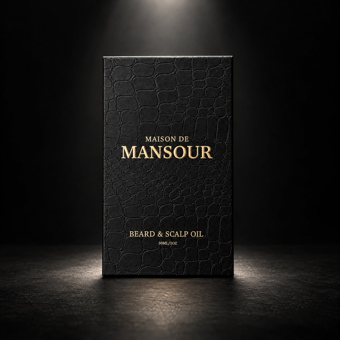 Front of the Beard & Scalp Oil gift box